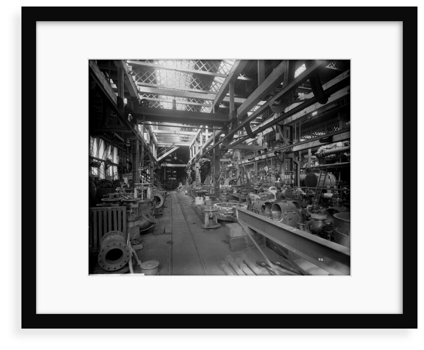 Small Machine Shop in the Engine Works at John Brown & Co. Ltd, Clydebank, 1901 by Bedford Lemere & Co.