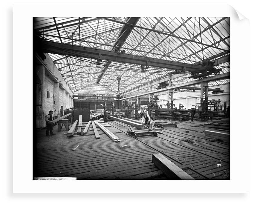 Sawmill at John Brown & Co. Ltd, Clydebank, 1901 by Bedford Lemere & Co.
