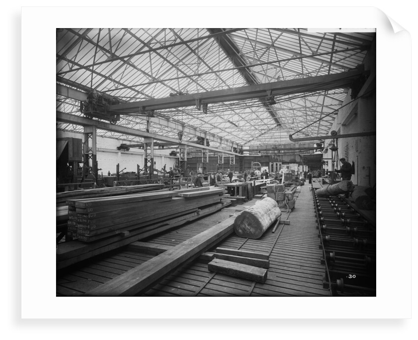 Sawmill at John Brown & Co. Ltd, Clydebank, 1901 by Bedford Lemere & Co.