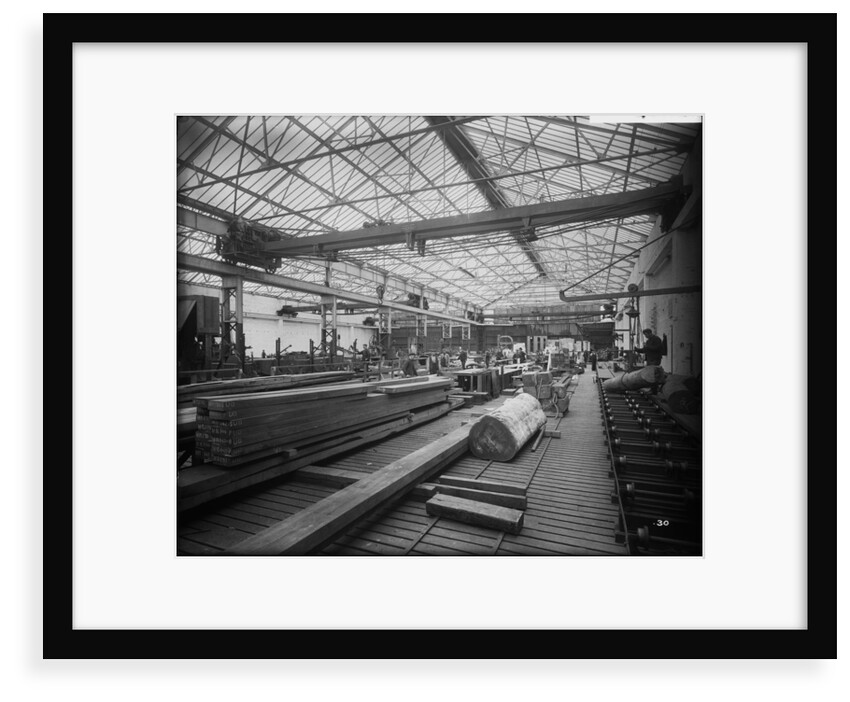 Sawmill at John Brown & Co. Ltd, Clydebank, 1901 by Bedford Lemere & Co.