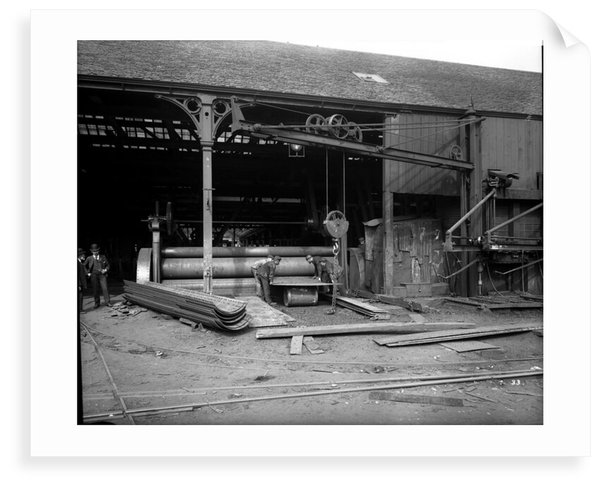 Plate-bending rolls at John Brown & Co. Ltd, Clydebank, 1901 by Bedford Lemere & Co.