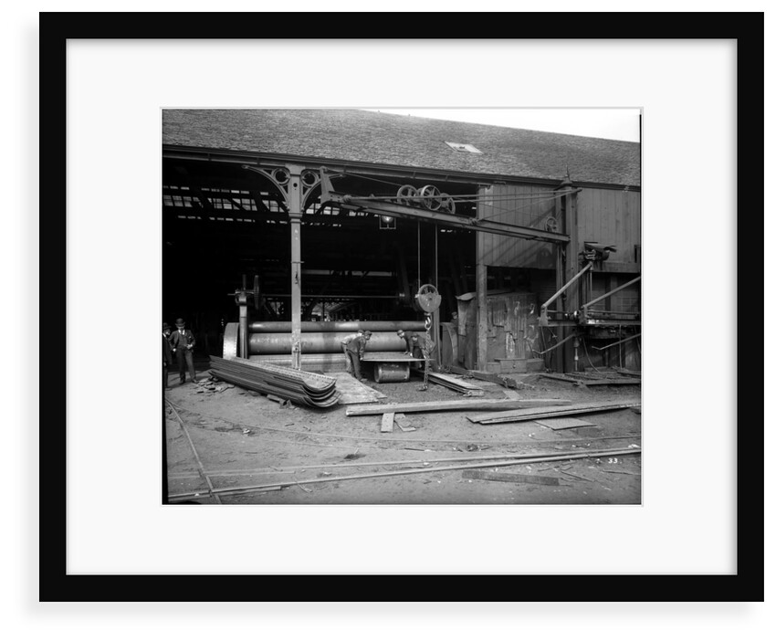 Plate-bending rolls at John Brown & Co. Ltd, Clydebank, 1901 by Bedford Lemere & Co.