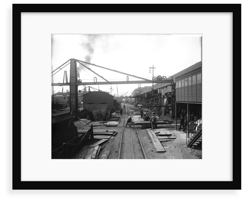 Area outside the Platers' Machine Shed at John Brown & Co. Ltd, Clydebank, 1901 by Bedford Lemere & Co.
