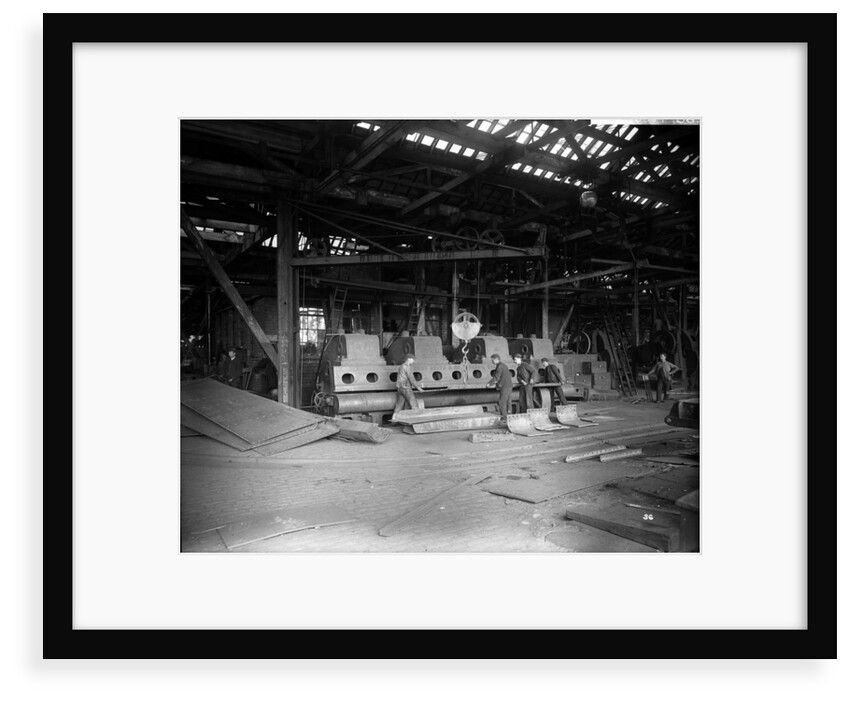 Plate-bending machine at John Brown & Co. Ltd, Clydebank, 1901 by Bedford Lemere & Co.