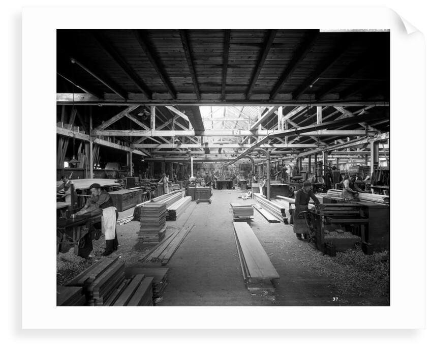 Joiners' Shop at John Brown & Co. Ltd, Clydebank, 1901 by Bedford Lemere & Co.