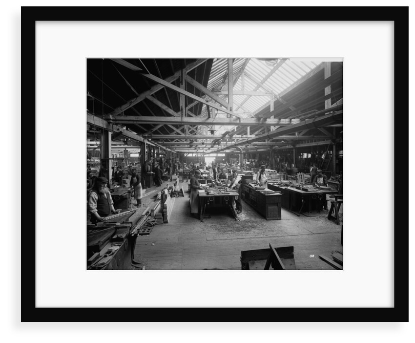 Joiners' Shop at John Brown & Co. Ltd, Clydebank, 1901 by Bedford Lemere & Co.