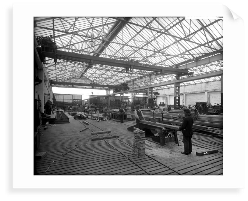 Sawmill at John Brown & Co. Ltd, Clydebank, 1901 by Bedford Lemere & Co.