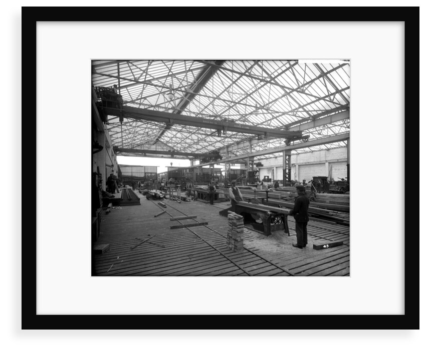 Sawmill at John Brown & Co. Ltd, Clydebank, 1901 by Bedford Lemere & Co.