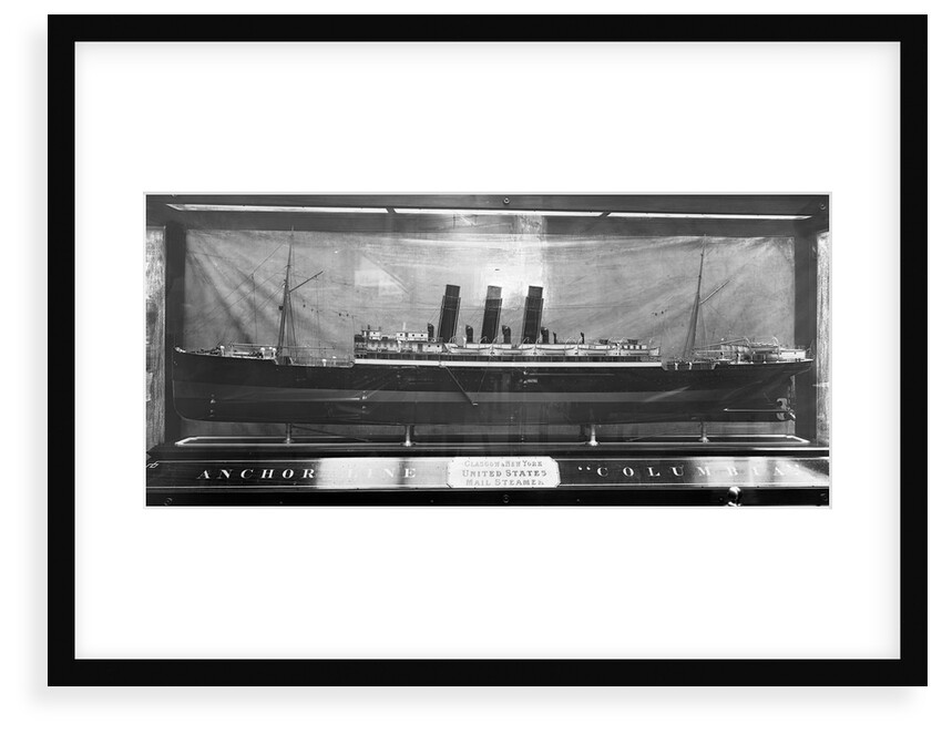 Model of the 'Columbia' (1902) by Bedford Lemere & Co.