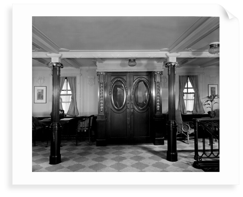 First Class Lounge on the 'Balmoral Castle' (1910) by Bedford Lemere & Co.