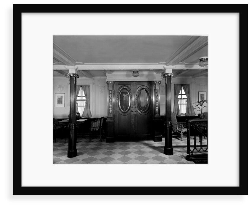 First Class Lounge on the 'Balmoral Castle' (1910) by Bedford Lemere & Co.