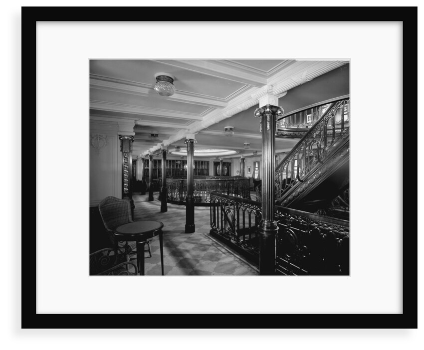 First Class Lounge on the 'Balmoral Castle' (1910) by Bedford Lemere & Co.