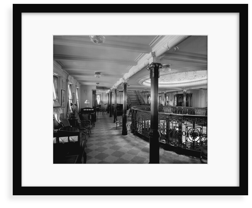 First Class Lounge on the 'Balmoral Castle' (1910) by Bedford Lemere & Co.