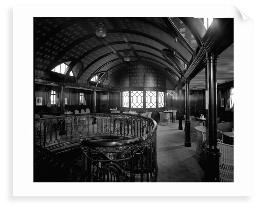 First Class Smokers' Lounge on the 'Balmoral Castle' (1910) by Bedford Lemere & Co.