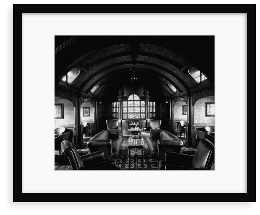 First Class Smoking Room on the 'Balmoral Castle' (1910) by Bedford Lemere & Co.