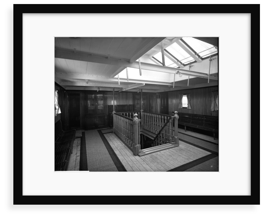 Third Class Lounge on the 'Balmoral Castle' (1910) by Bedford Lemere & Co.