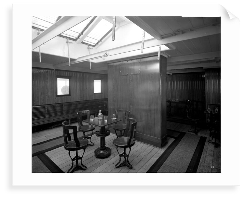 Third Class Smoking Room on the 'Balmoral Castle' (1910) by Bedford Lemere & Co.