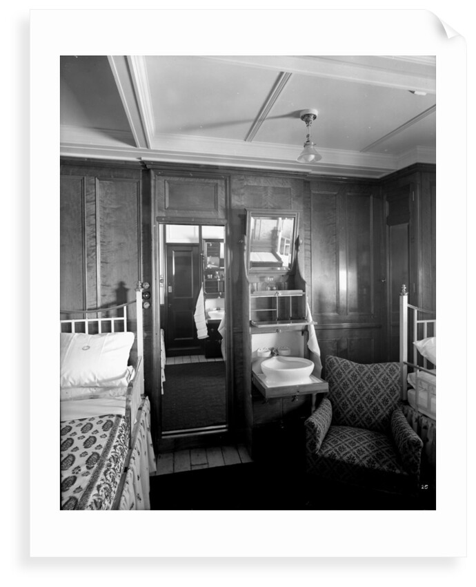 First Class suite on the 'Balmoral Castle' (1910) by Bedford Lemere & Co.