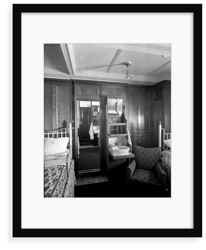 First Class suite on the 'Balmoral Castle' (1910) by Bedford Lemere & Co.