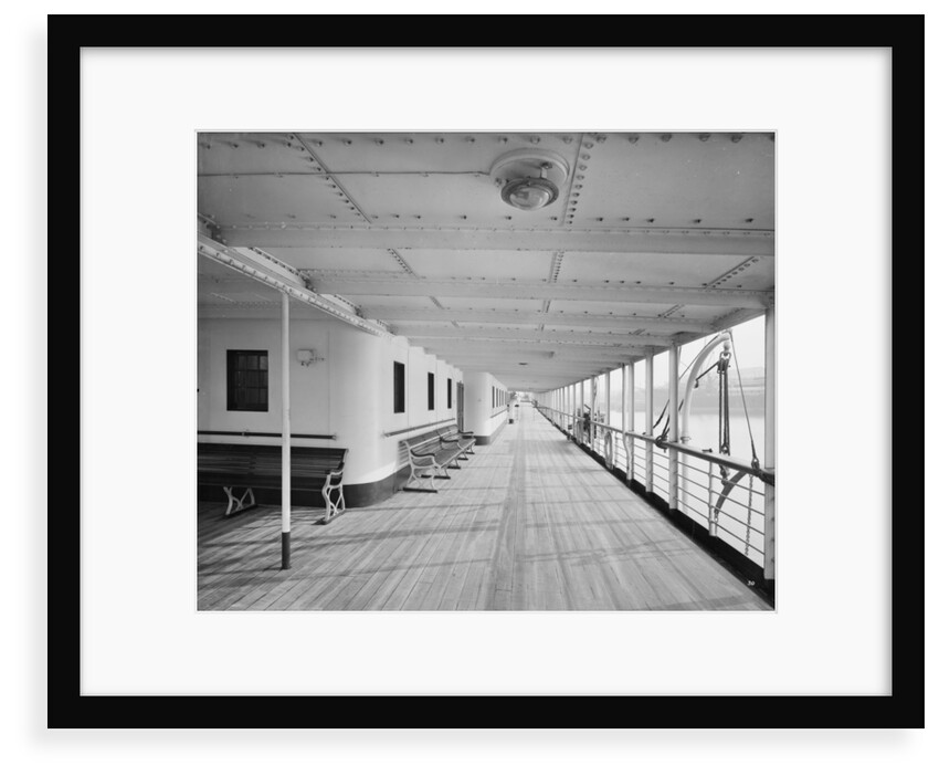 Promenade Deck on the 'Balmoral Castle' (1910) by Bedford Lemere & Co.