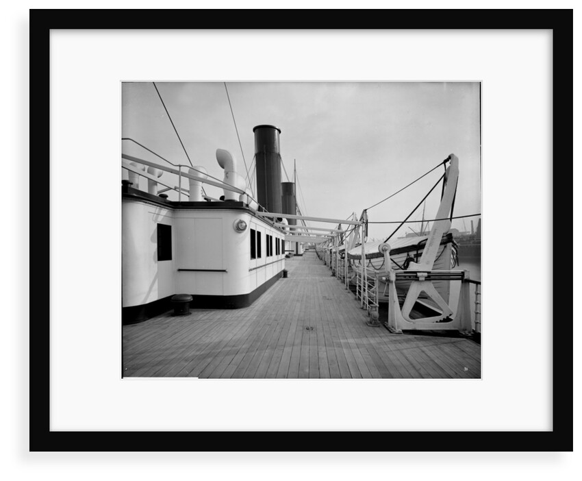 Boat Deck on the 'Balmoral Castle' (1910) by Bedford Lemere & Co.