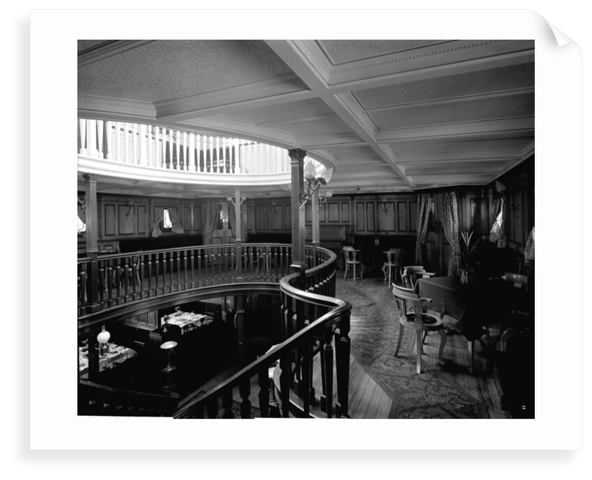 First Class Music and Recreation Room on the 'Highland Loch' (1911) by Bedford Lemere & Co.