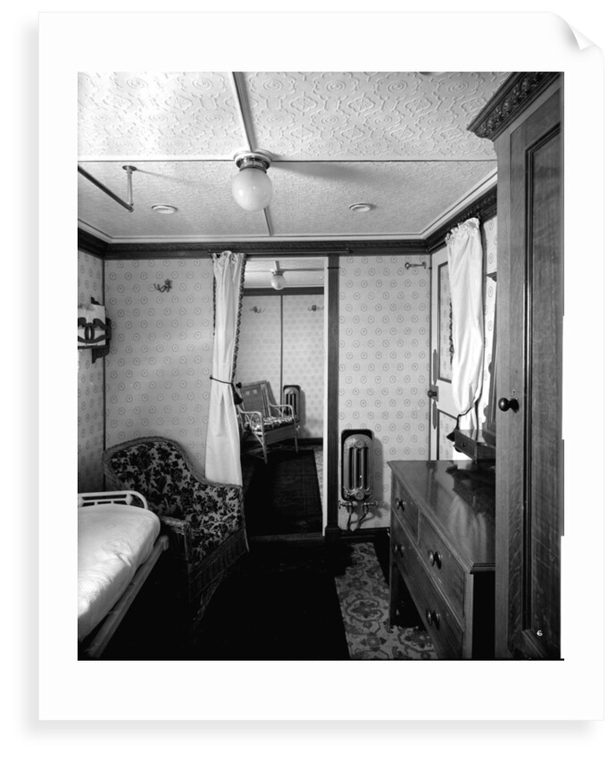 First Class suite de luxe on the 'Highland Loch' (1911) by Bedford Lemere & Co.