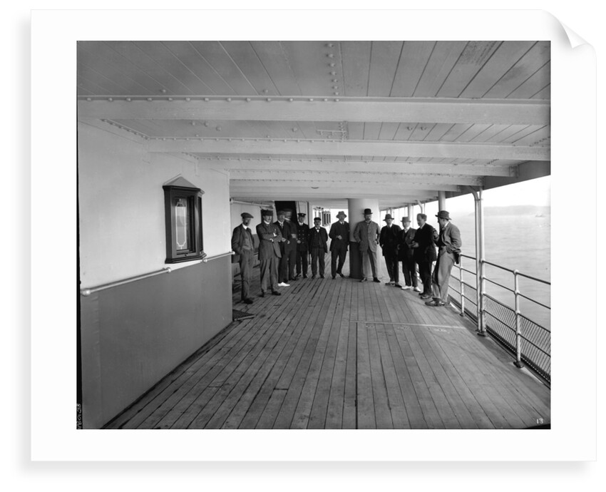 Group on the 'Highland Loch' (1911) by Bedford Lemere & Co.