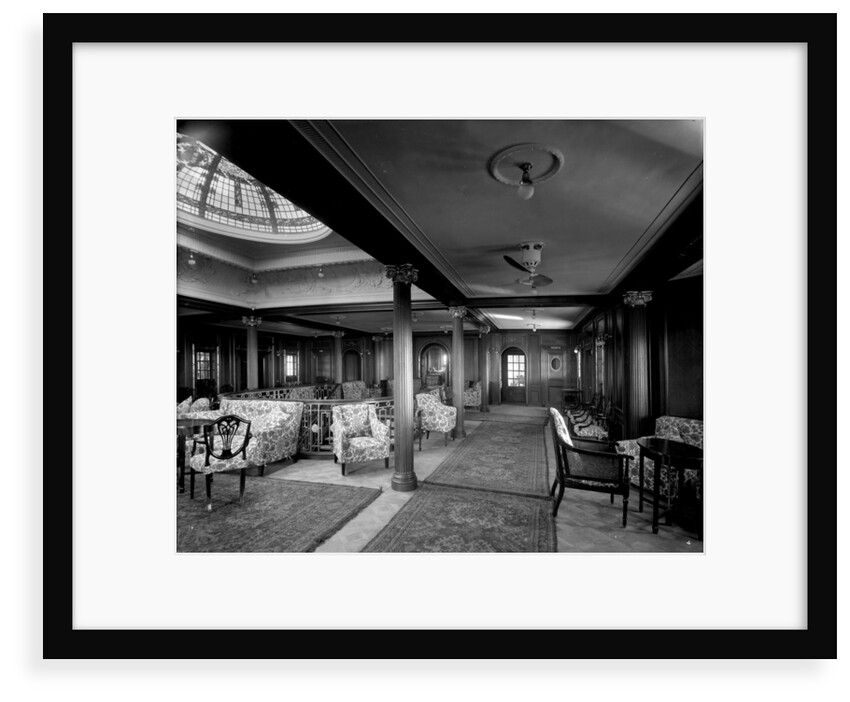 First Class Lounge on the 'Orama' (1911) by Bedford Lemere & Co.