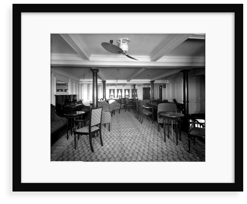 Second Class Music Room on the 'Orama' (1911) by Bedford Lemere & Co.