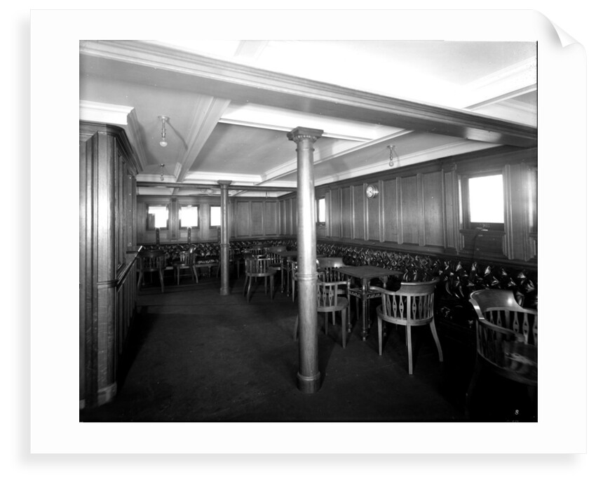 Second Class Smoking Room on the 'Orama' (1911) by Bedford Lemere & Co.