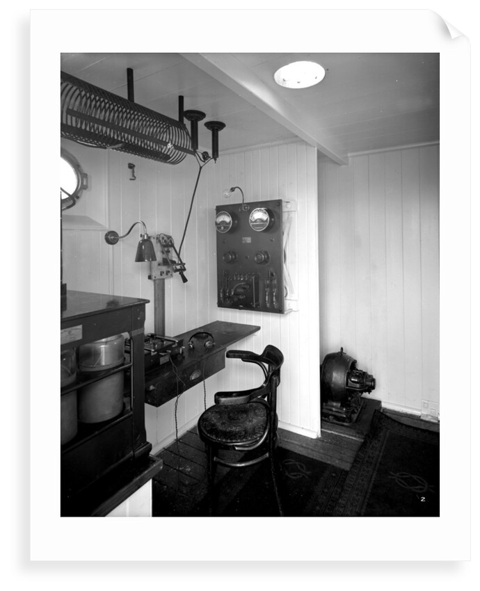 Marconi Room on the 'Highland Piper' (1911) by Bedford Lemere & Co.