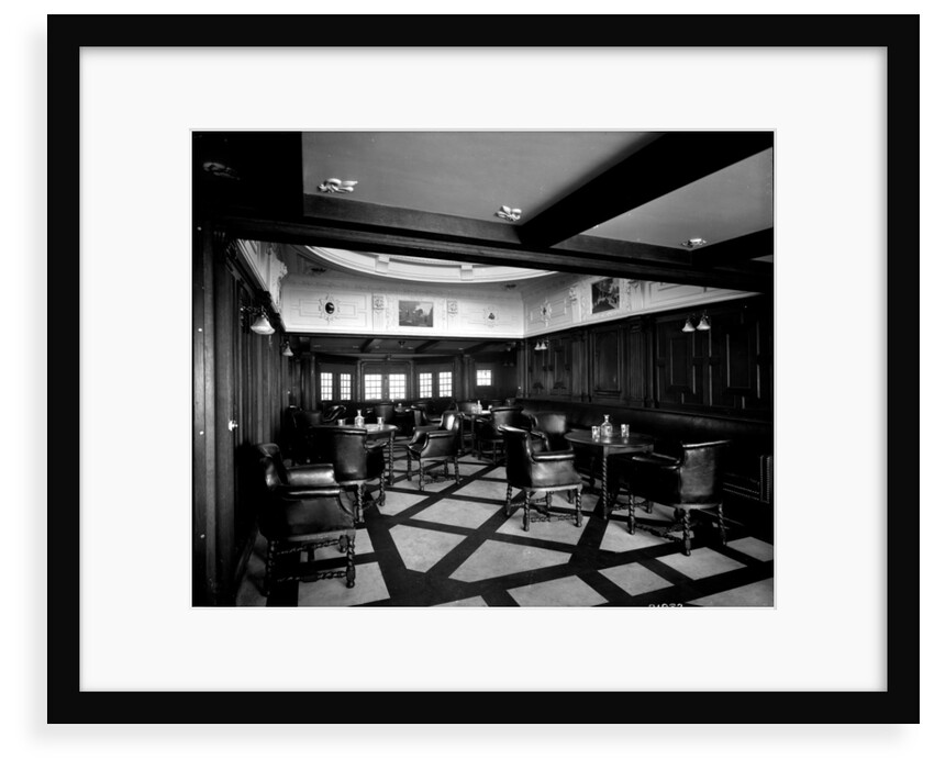 First Class Smoking Room on the 'Indarra' (1912) by Bedford Lemere & Co.