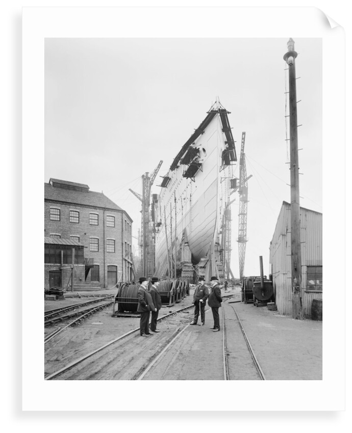 'Aquitania' at Clydebank by Bedford Lemere & Co.