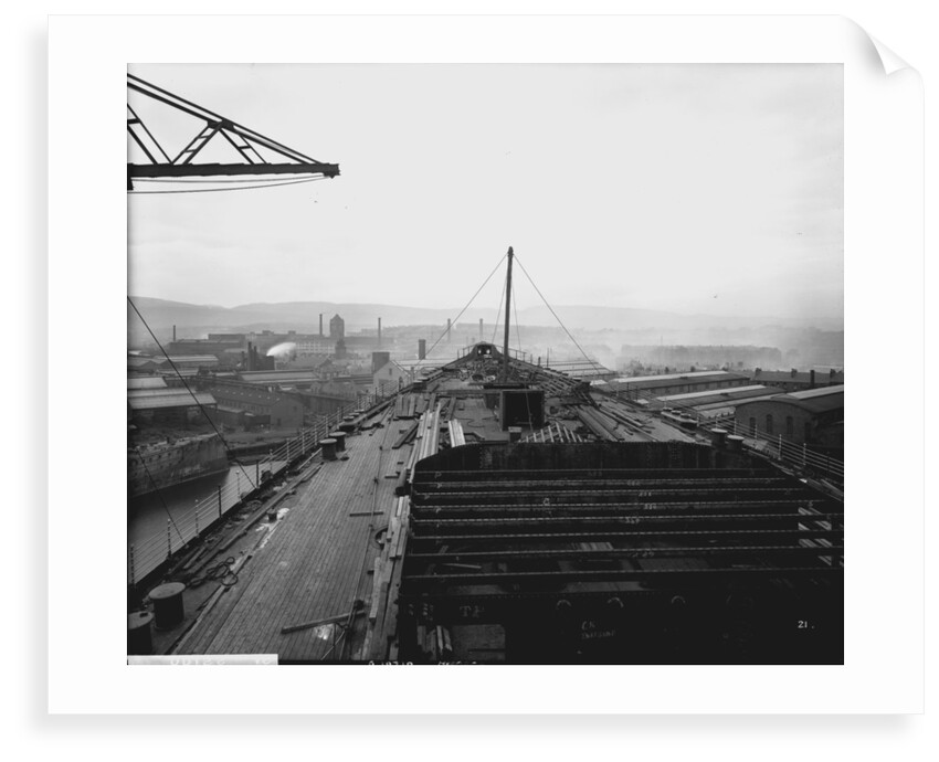 Forecast of the 'Aquitania' (1914) during construction by Bedford Lemere & Co.