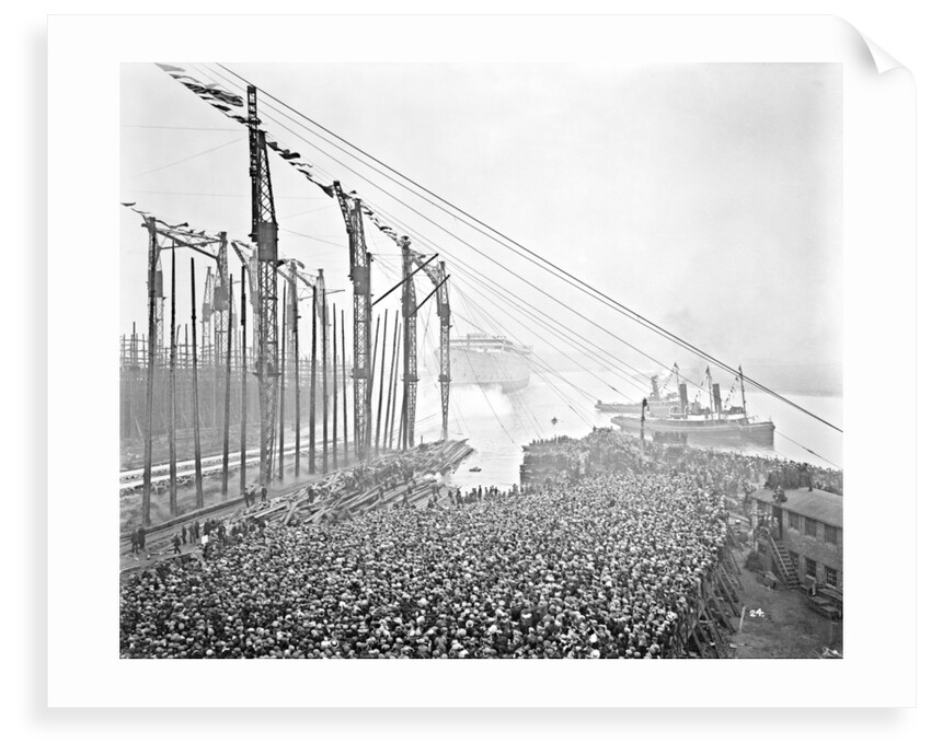 Aquitania' (1914) after leaving the ways by Bedford Lemere & Co.