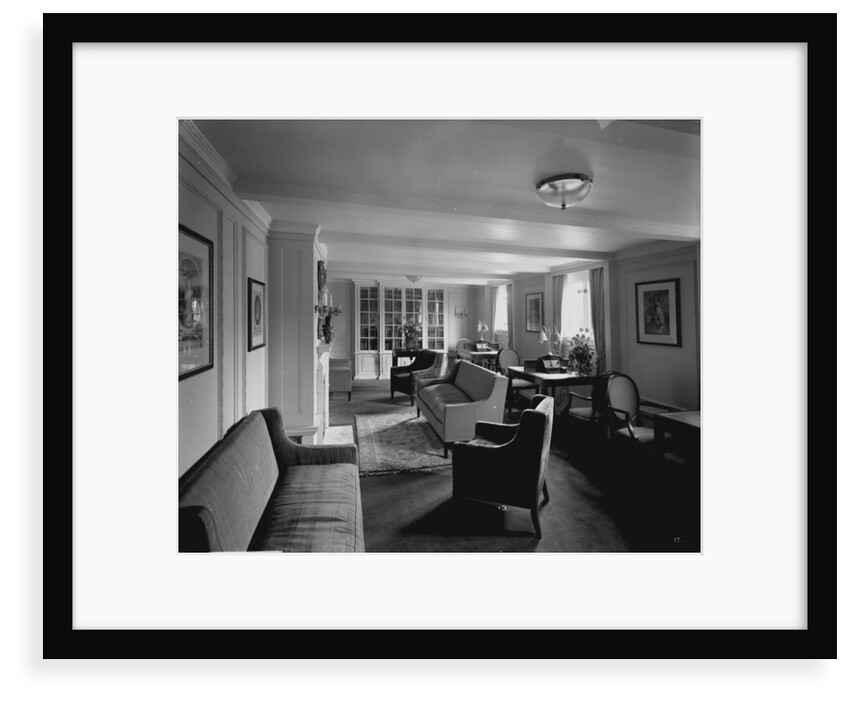 First Class Writing Room on the 'Empress of Asia' (1913) by Bedford Lemere & Co.