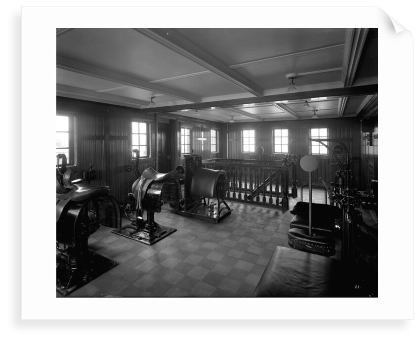 First Class Gymnasium on the 'Empress of Asia' (1913) by Bedford Lemere & Co.