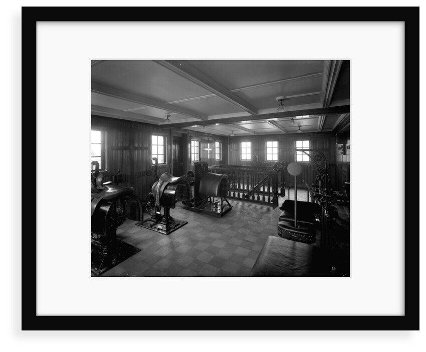 First Class Gymnasium on the 'Empress of Asia' (1913) by Bedford Lemere & Co.
