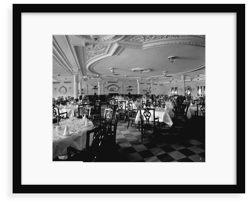 First Class Dining Saloon on the 'Llandovery Castle' (1914) by Bedford Lemere & Co.