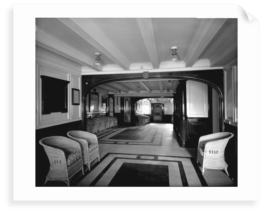 First Class Entrance on the 'Llandovery Castle' (1914) by Bedford Lemere & Co.