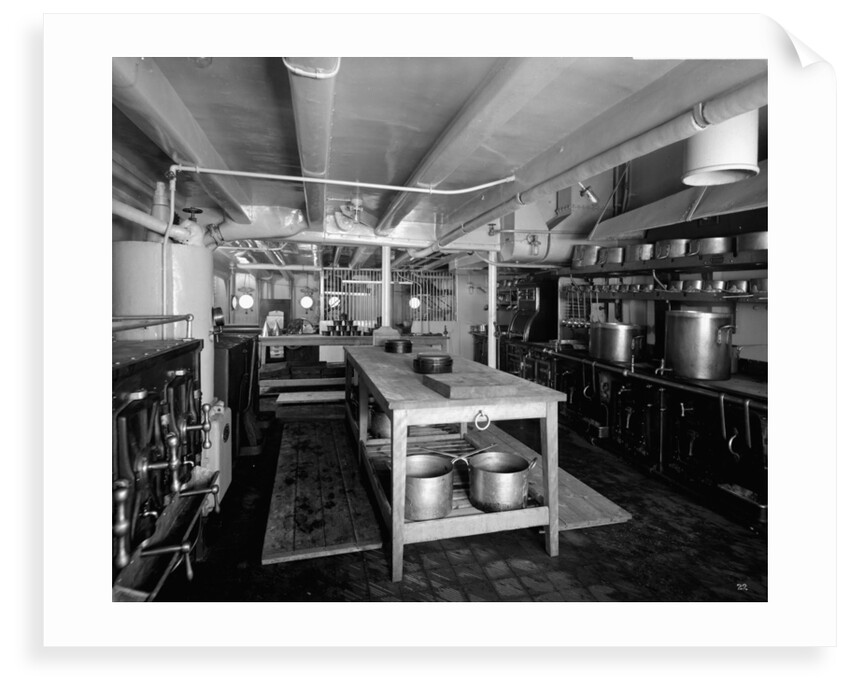 Passenger Galley on the 'Llandovery Castle' (1914) by Bedford Lemere & Co.