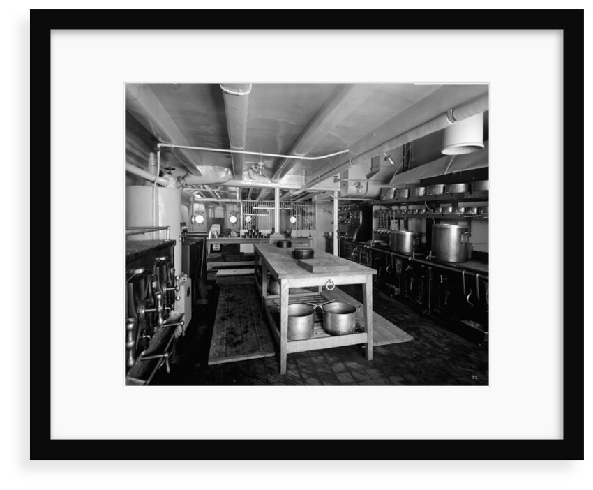 Passenger Galley on the 'Llandovery Castle' (1914) by Bedford Lemere & Co.