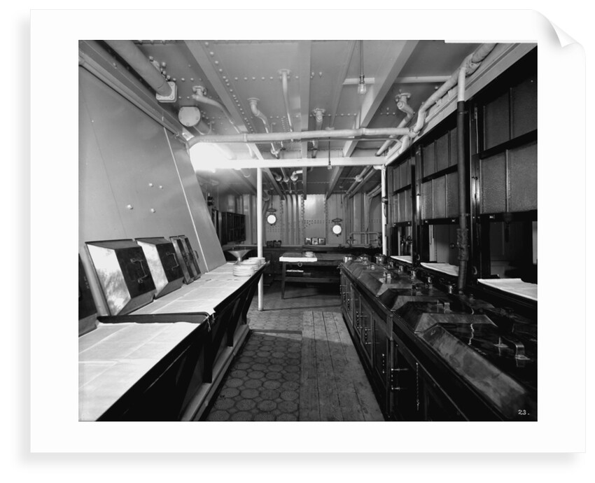 First Class Pantry on the 'Llandovery Castle' (1914) by Bedford Lemere & Co.
