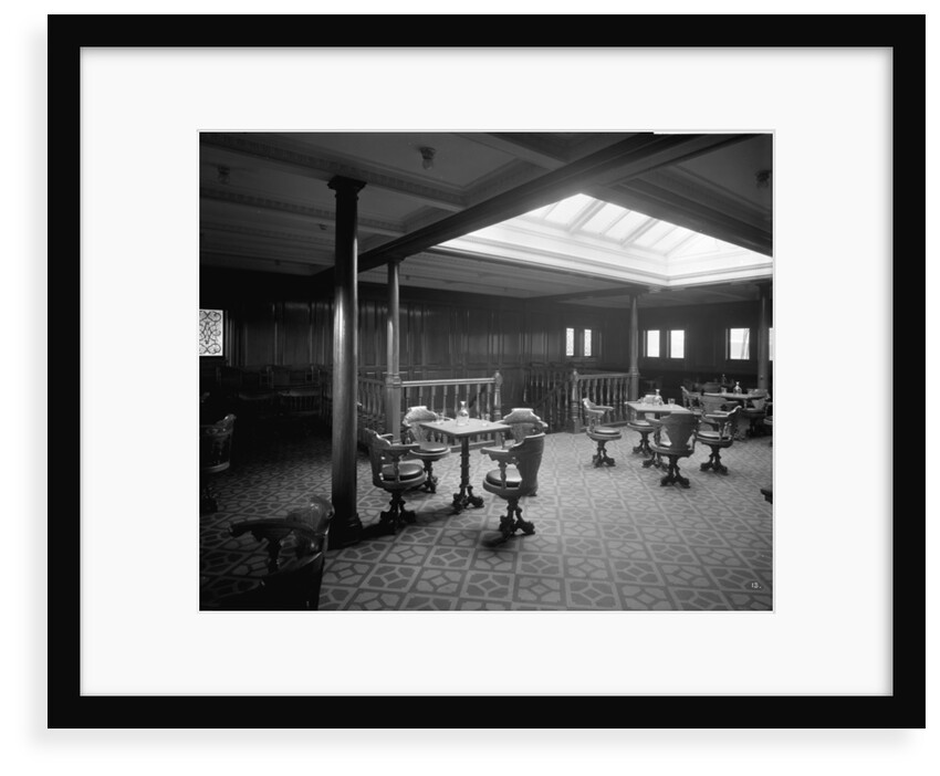 Second Class Smoking Room on the 'Orduna' (1914) by Bedford Lemere & Co.