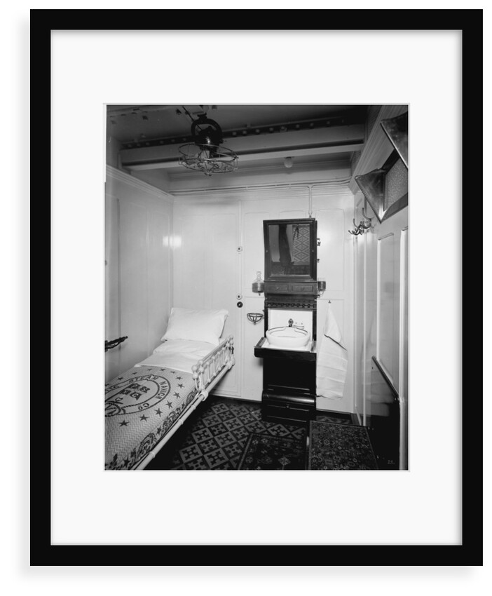 Second Class stateroom on the 'Orduna' (1914) by Bedford Lemere & Co.