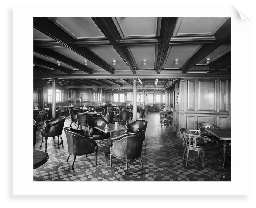 Second Class Smoking Room on the 'Olympic' (1911) by Bedford Lemere & Co.