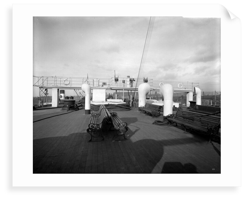 Third Class Promenade on the 'Olympic' (1911) by Bedford Lemere & Co.