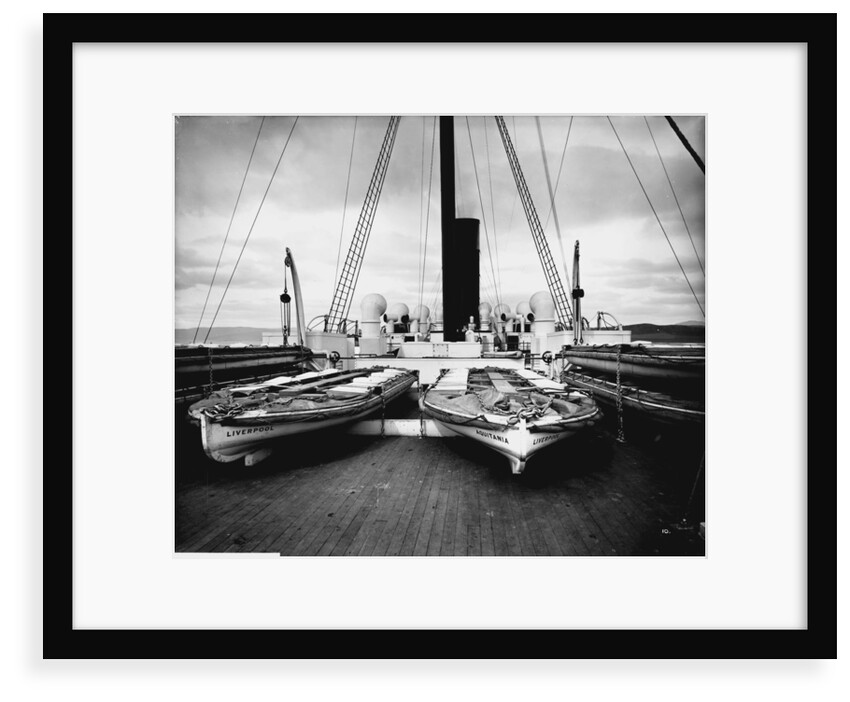 Boat Deck Aft on the 'Aquitania' (1914) by Bedford Lemere & Co.