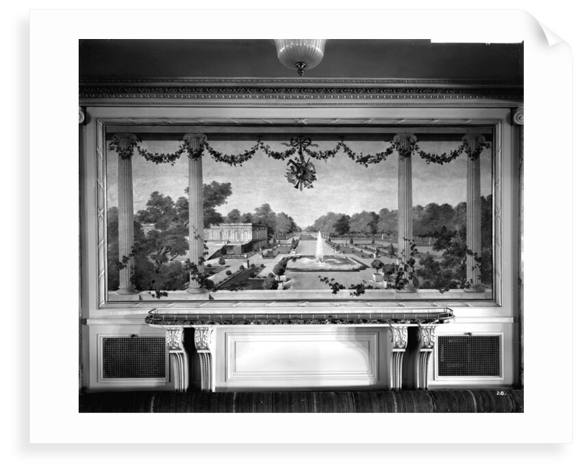 Decorative painting in the First Class Dining Saloon on the 'Aquitania' (1914) by Bedford Lemere & Co.